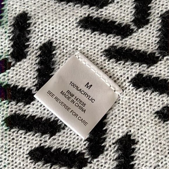 Romeo & Juliet Couture Chevron print Flyaway Vest cardigan M - Picture 7 of 7